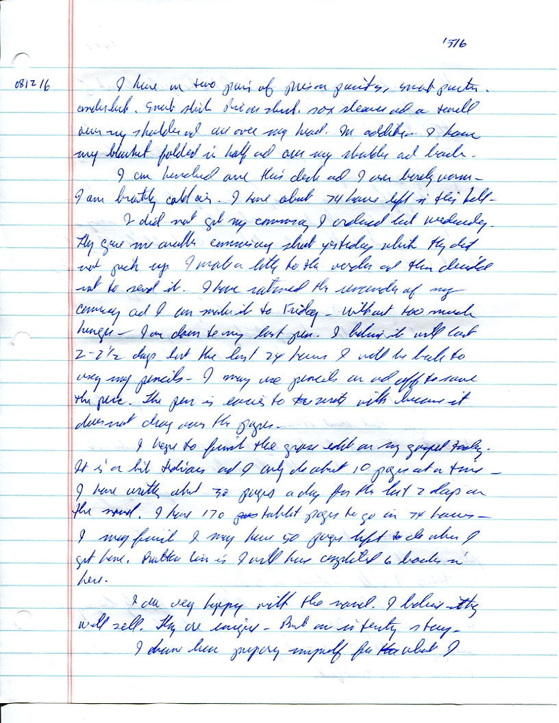 Dr John WorldPeace 2008 Prison Journal